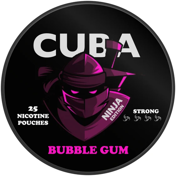 BUBBLE GUM - NINJA EDITION - NICOTINE POUCH - CUBA - 10 Pack