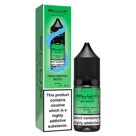 FRESH MENTHOL MOJITO- ELUX LEGEND - 10mg LIQUID - 10 PACK