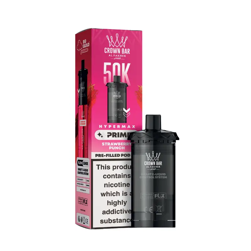 STRAWBERRY PUNCH - UK - 50K - POD - CROWN BAR - AL FAKHER - 5 Pack