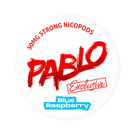 BLUE RASPBERRY - NICOTINE POUCH - PABLO EXCLUSIVE- STRONG - 10 Pack