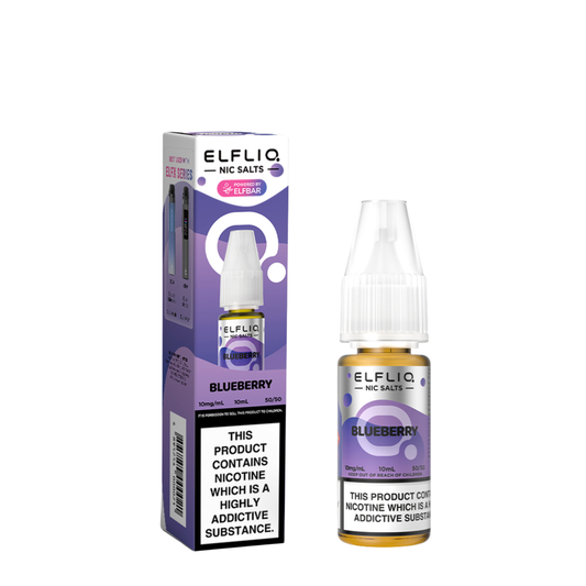 BLUEBERRY- UK - ELFLIQ - 10mg LIQUID - 10 PACK