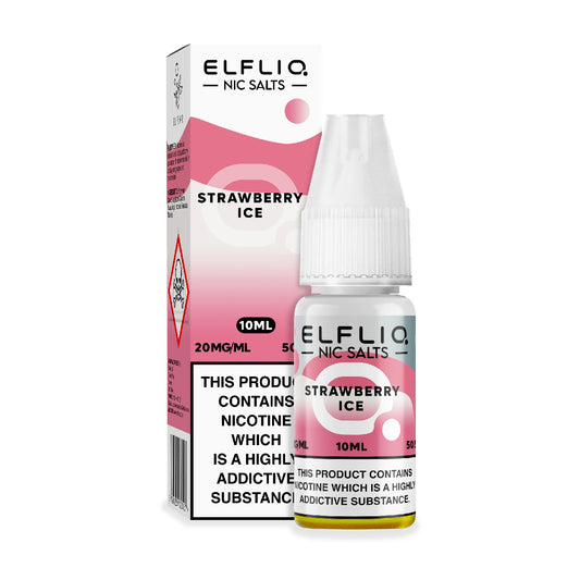 STRAWBERRY ICE - UK- ELFLIQ - 10mg LIQUID - 10 PACK