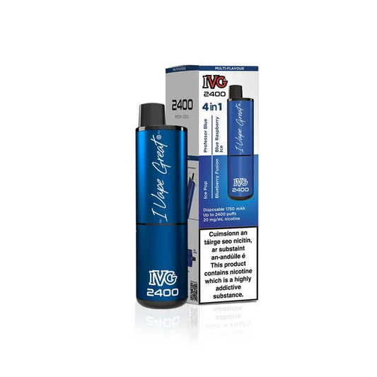 BLUE EDITION 4 IN 1 IVG 2400 UK - 5 PACK