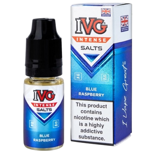 BLUE RASPBERRY - UK - IVG INTENSE - 12mg LIQUID - 10 PACK