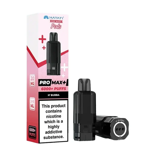 H` BUBBA - UK - HAYATI 6000 - POD - 5 Pack