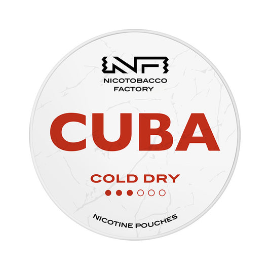 COLD DRY - 3 Dot - NICOTINE POUCH - CUBA - 10 Pack