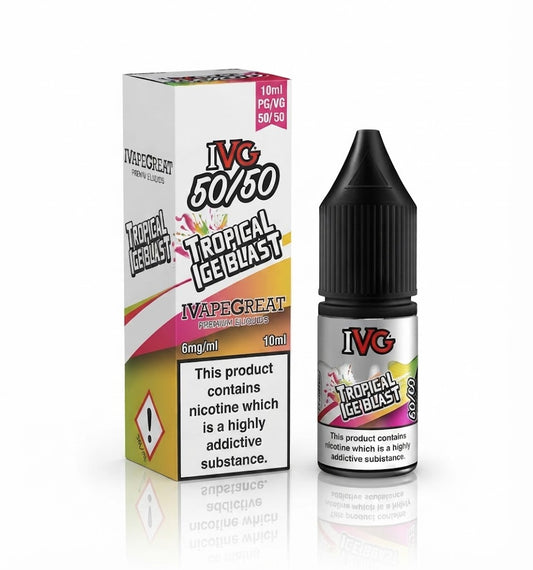 TROPICAL ICE BLAST - IE - IVG 50/50 - 6mg LIQUID - 10 PACK