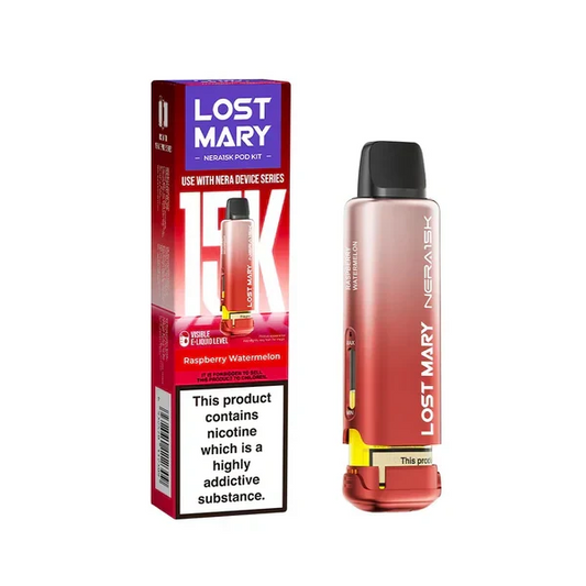 RASPBERRY WATERMELON - UK - LOST MARY - NERA 15K - POD - 5 Pack