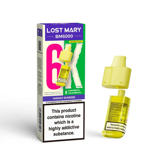 HAWAII SUNRISE - UK - LOST MARY - BM6000 - DISPOSABLE - 5 Pack