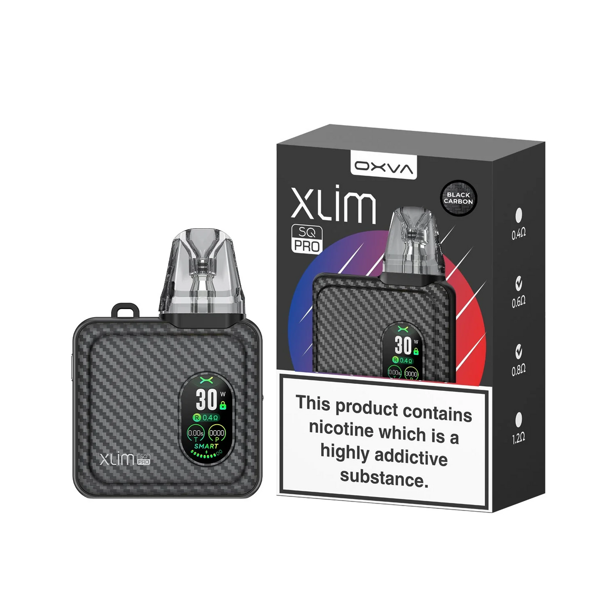 BLACK CARBON - SQ PRO - XLIM - KIT - 1 PACK