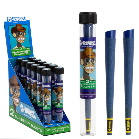 BLUEBERRY BLUNTS - 2 BLUNT CONES - G ROLLZ - 12 Pack