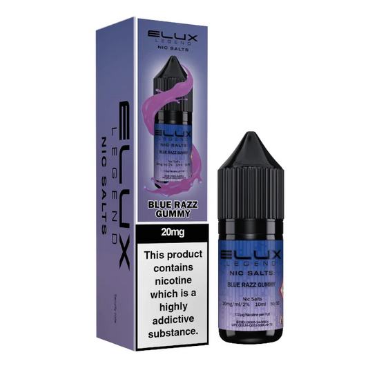 BLUE RAZZ GUMMY -  ELUX LEGEND - 10mg LIQUID - 10 PACK