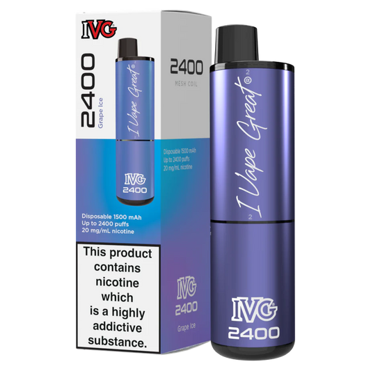 GRAPE ICE IVG 2400 UK - 5 PACK