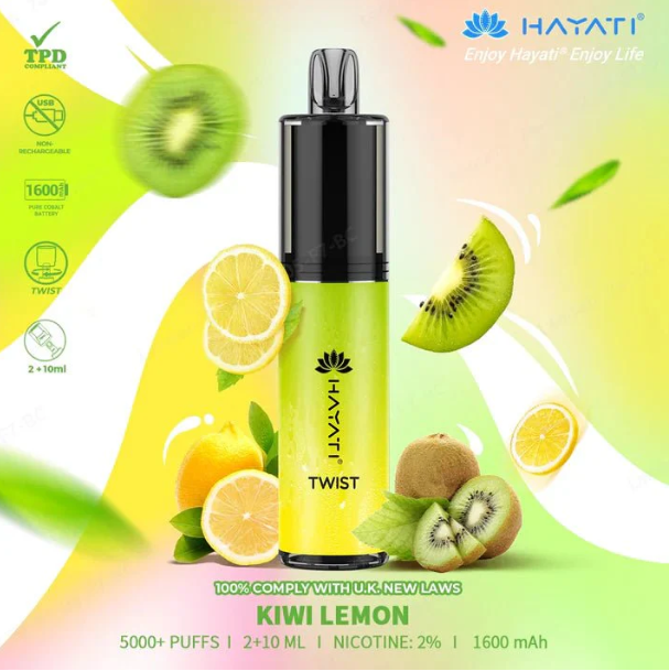 Hayati Twist 5000 Kiwi Lemon