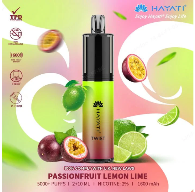 Hayati Twist 5000 Passionfruit Lemon Lime