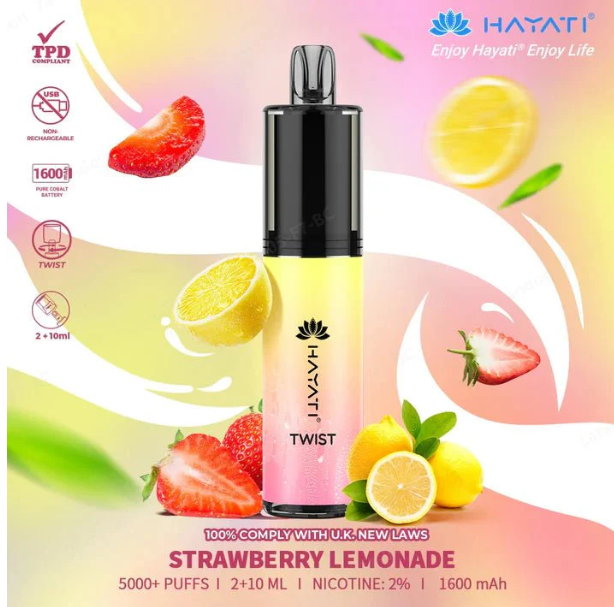 Hayati Twist 5000 Strawberry Lemonade
