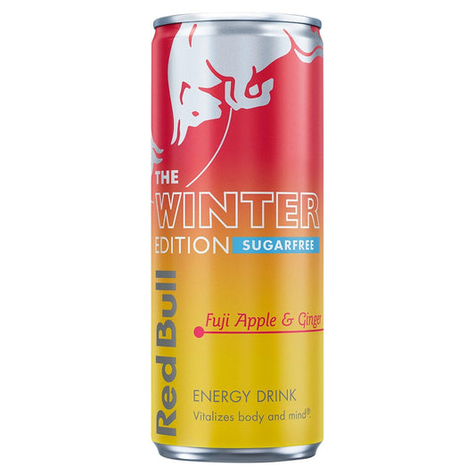 FUJI APPLE &  GINGER - WINTER EDITION - RED BULL - 250ML - CAN - 12 Pack