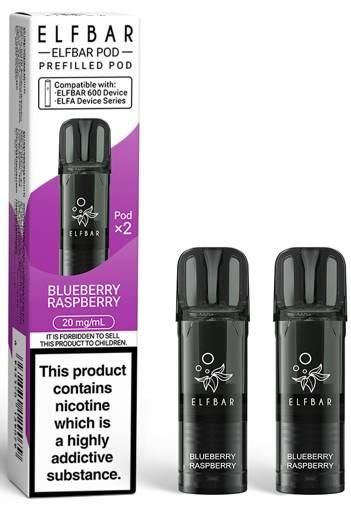 BLUEBERRY RASPBERRY - UK - ELFBAR - 600 -PREFILLED PODS - 10 Pack