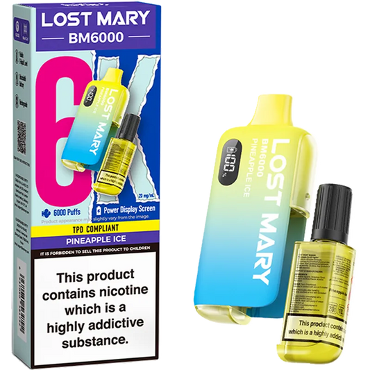 lost mary 6000 Pineapple ice (Pack of 5)