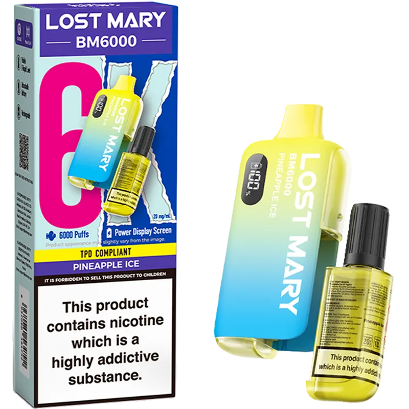 lost mary 6000 Pineapple ice (Pack of 5)