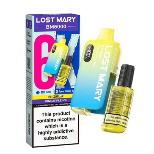 PINEAPPLE ICE - IE - LOST MARY - BM6000 - REFILLABLE KIT - 5 Pack