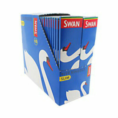 SLIM - BLUE KING SIZE  - SWAN - 50 Pack