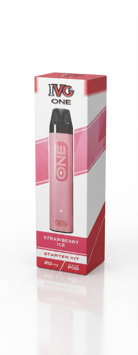 STRAWBERRY ICE - IE - IVG - ONE - STARTER KIT - 10 Pack