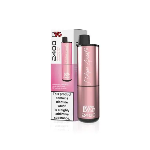 STRAWBERRY MINT MENTHOL MOJITO IVG 2400 UK - 5 PACK