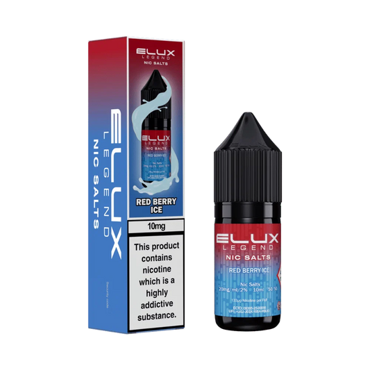 RED BERRY ICE -  ELUX LEGEND - 10mg LIQUID - 10 PACK