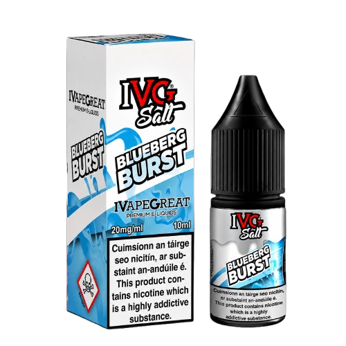 BLUEBERG BURST - UK - IVG SALT - 20mg LIQUID - 10 PACK