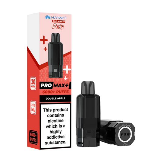 DOUBLE APPLE - UK - HAYATI 6000 - POD - 5 Pack