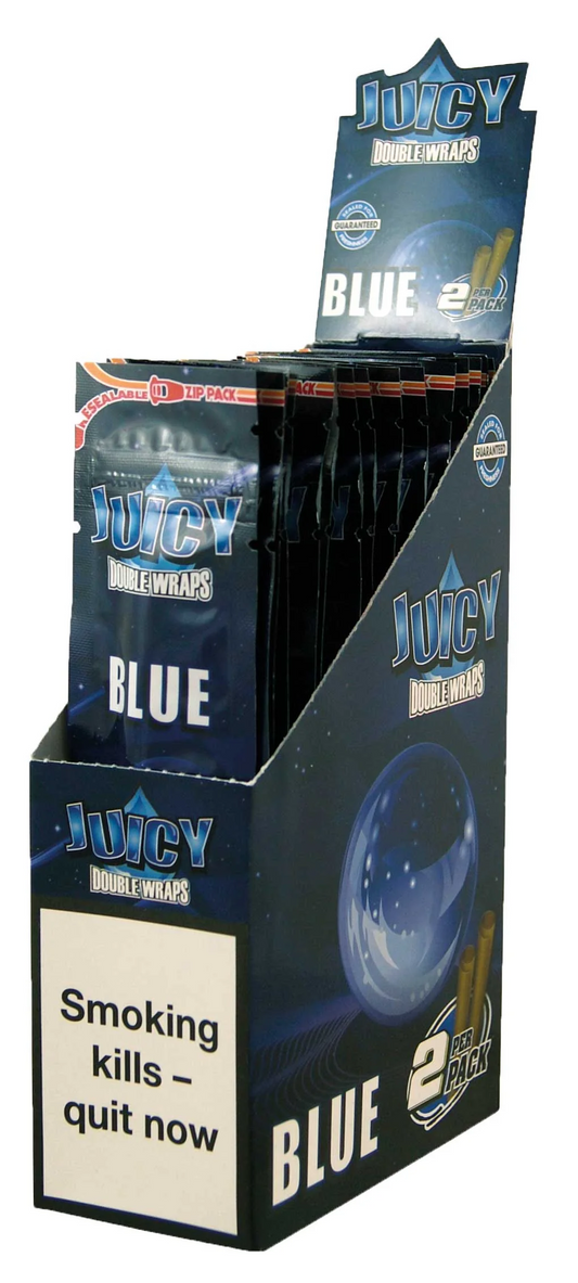BLUE - JUICY DOUBLE WRAPS - 25 Packs
