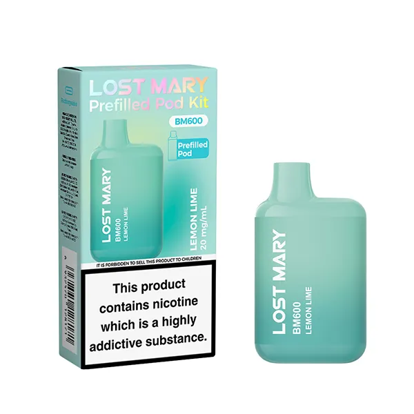 LEMON LIME - UK - LOST MARY - BM600 - REFILLABLE KIT - 10 Pack