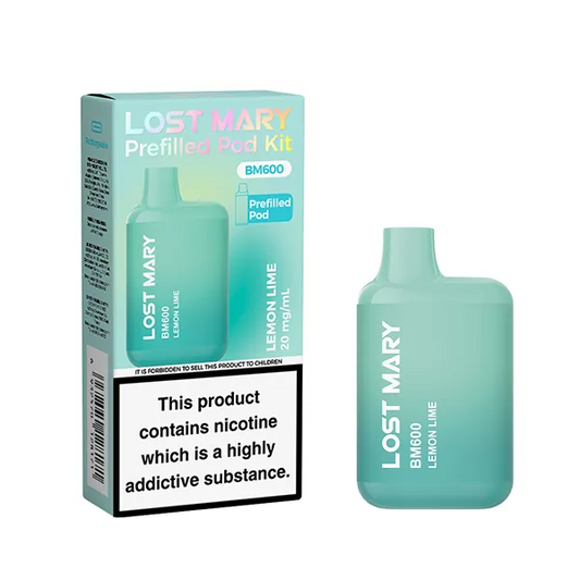 LEMON LIME - UK - LOST MARY - BM600 - REFILLABLE KIT - 10 Pack