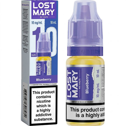 BLUEBERRY 10mg LOST MARY LIQUID - 10 PACK