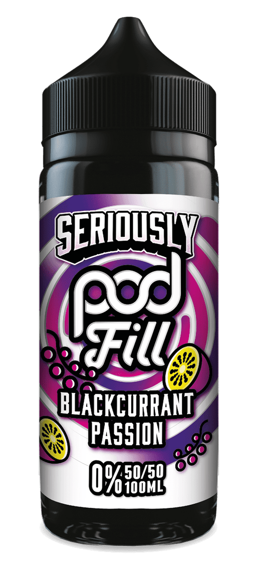 BLACKCURRANT PASSION -  UK - SERIOUSLY POD FILL -  100ml LIQUID - 1 PACK