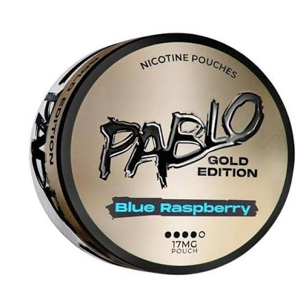 BLUE RASPBERRY- NICOTINE POUCH - PABLO - GOLD EDITION- 4 DOTS - 10 Pack