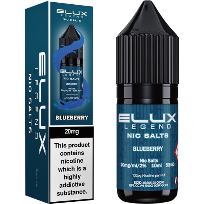BLUEBERRY -  ELUX LEGEND - 10mg LIQUID - 10 PACK