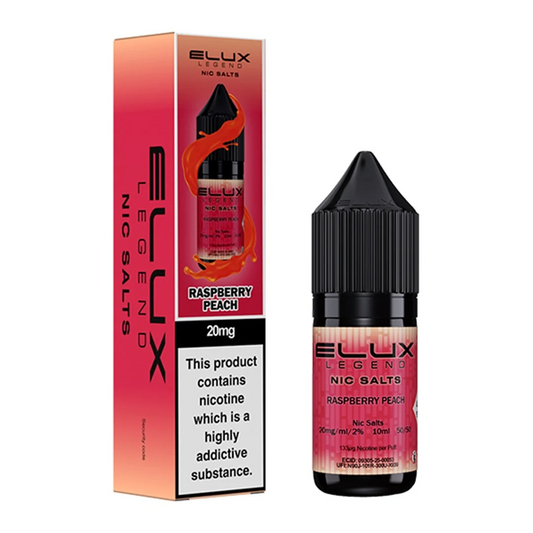 RASPBERRY PEACH -  ELUX LEGEND - 10mg LIQUID - 10 PACK