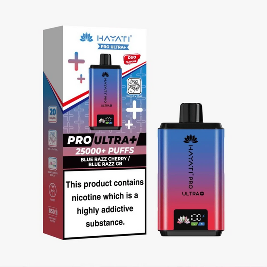 BLUE RAZZ CHERRY / BLUE RAZZ GB - UK - HAYATI 25000 - POD - 5 Pack