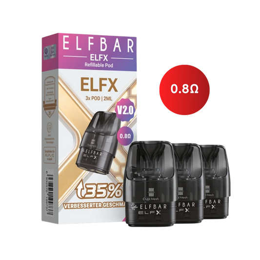 ELFX POD 0.8Ω 2.0ML - ELFBAR - 1 PACK