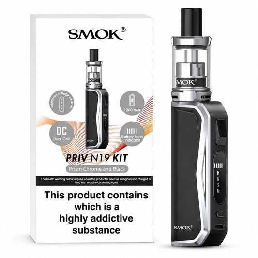 PRISM CHROME & BLACK - PRIV N19 - SMOK - KIT - 1 PACK