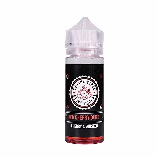 RED CHERRY BURST -  UK - BUDDHA VAPES -  100ml LIQUID - 1 PACK