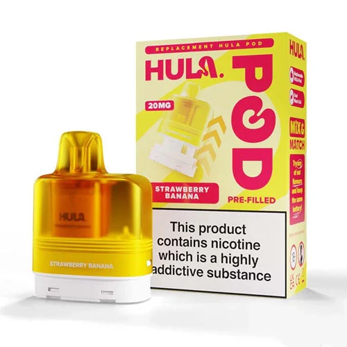 STRAWBERRY BANANA - UK - HULA - POD - 10 Pack