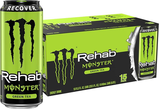 Monster Rehab Green Tea Energy Drink - Recover, 16 fl oz Can