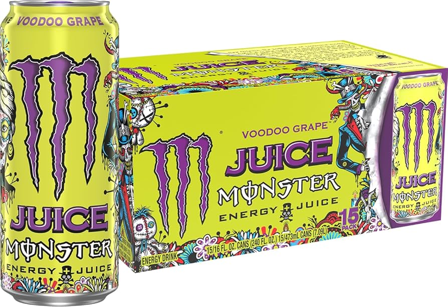 Monster Juice Voodoo Grape X24 Pack Stack USA