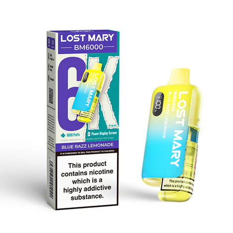 Lost Mary 6K Blue razz lemonade
