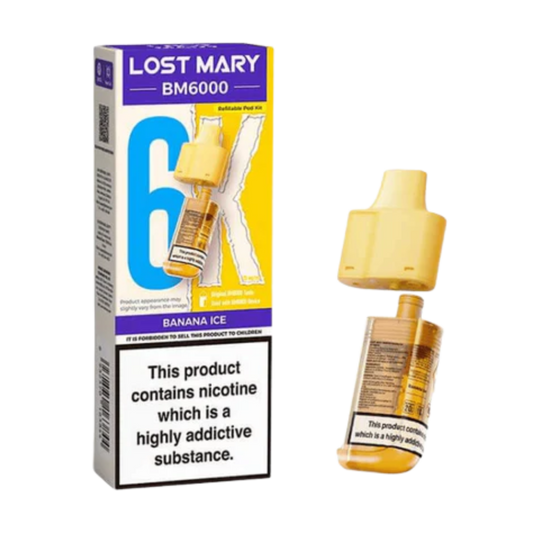 BM6000 Refill Pod Banana ice (Pack of 5)