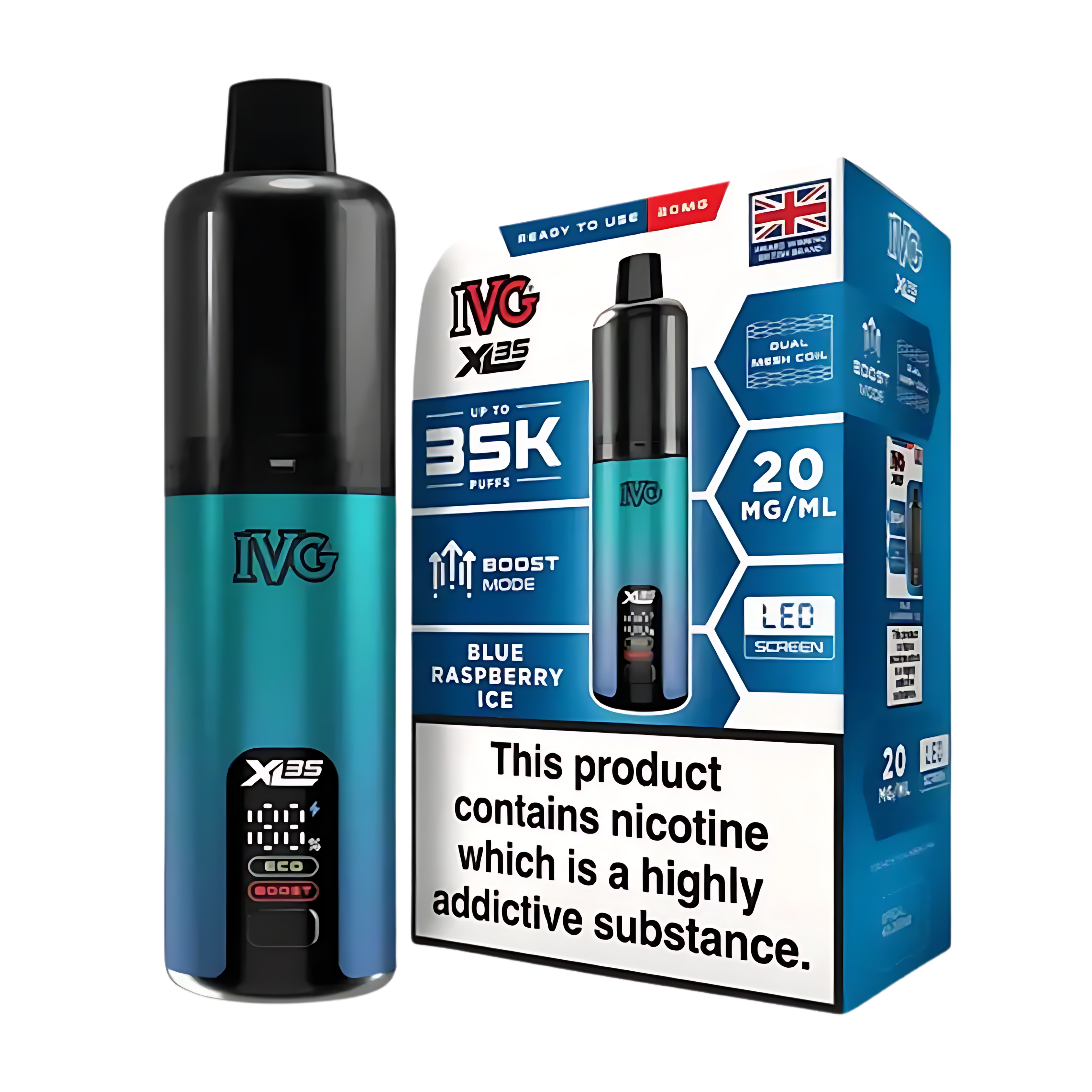 IVG XL 35K Kit Blue Raspberry Ice (Pack of 5)