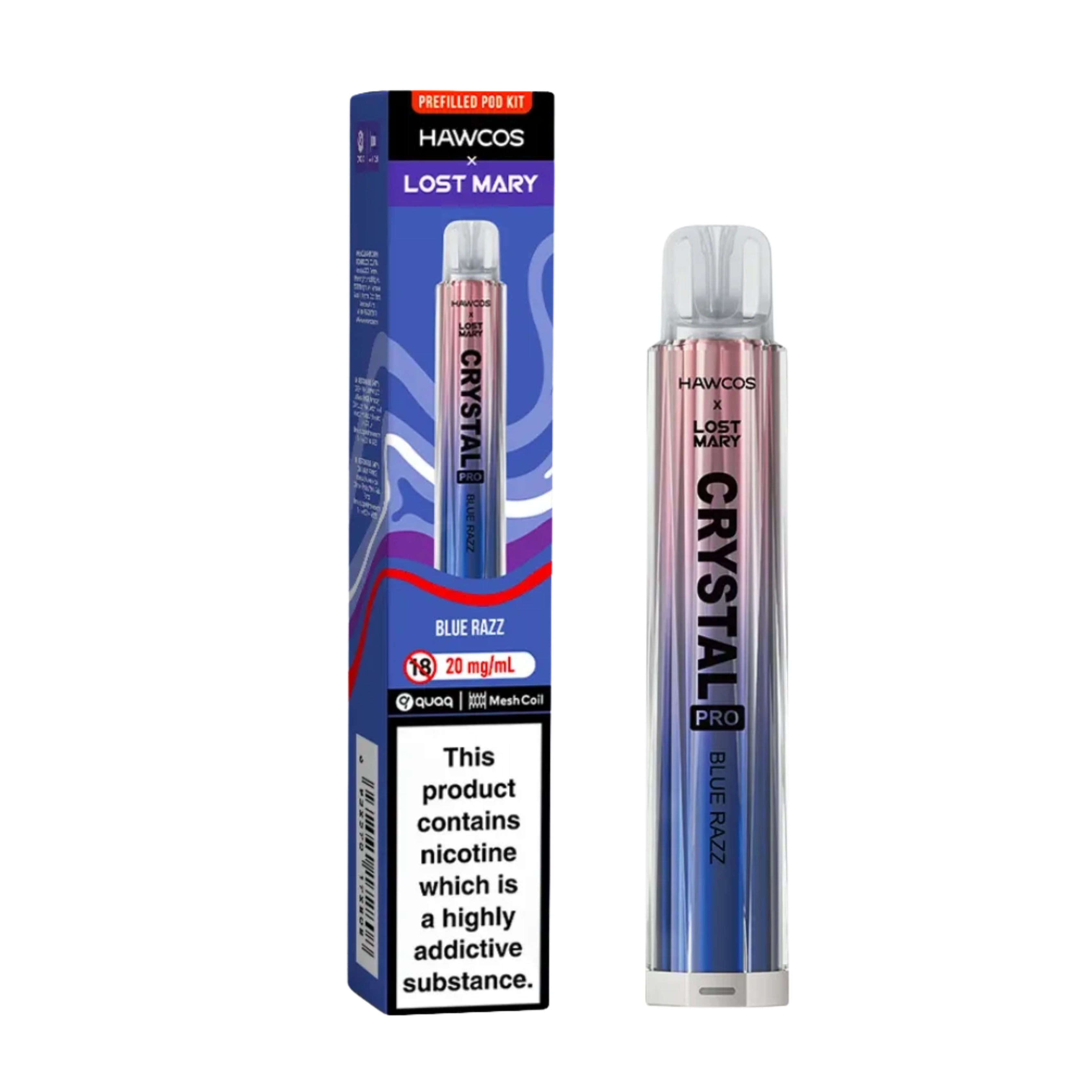 Lost Mary x Hawcos 600 Blue Razz